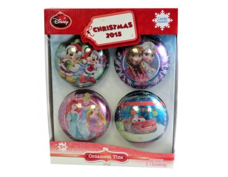 ©Disney ©Disney Ornament Tin Gift Pack with candy