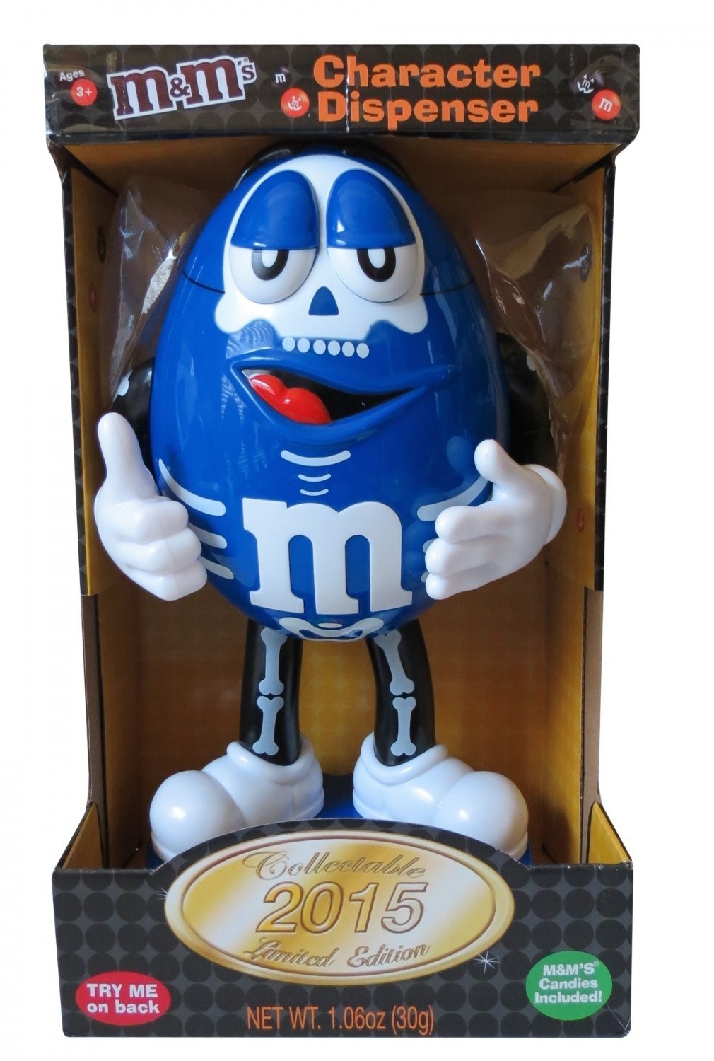 Rare Blue M&M Candy Character Store Display - 45 Tall